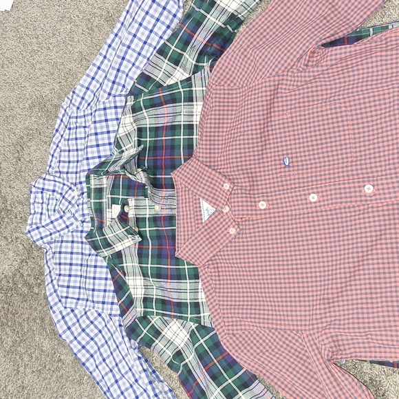 Southern Tide Crewcuts Other - Lot of 3 Southern Tide Crewcuts button down plaid stripe - 12-14 - L youth